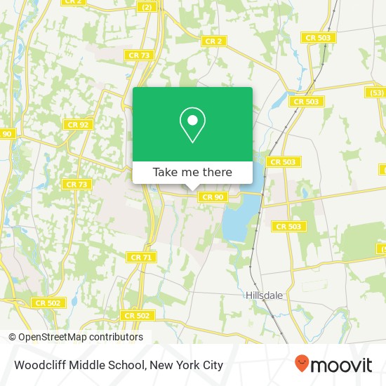 Mapa de Woodcliff Middle School