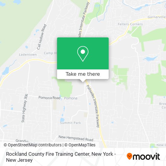 Rockland County Fire Training Center map