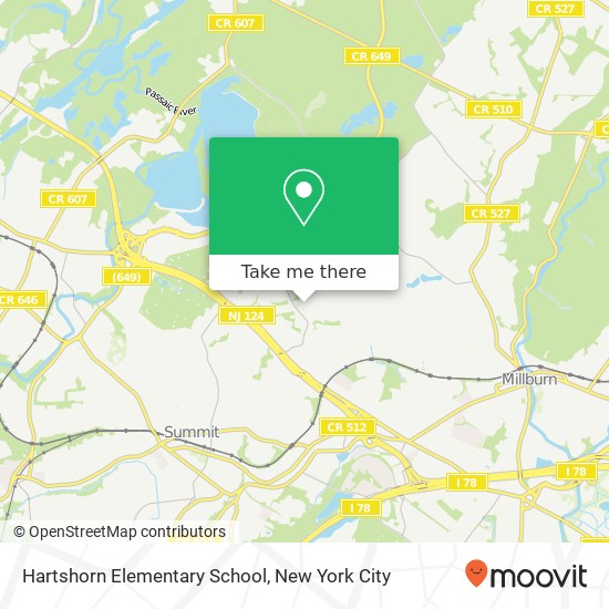 Hartshorn Elementary School map