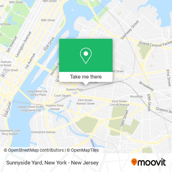 Sunnyside Yard map