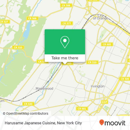 Mapa de Harusame Japanese Cuisine