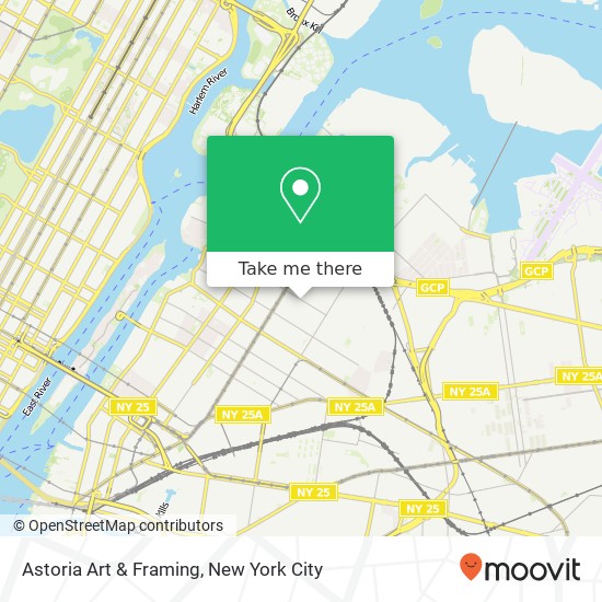 Astoria Art & Framing map