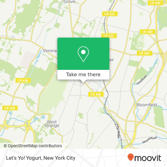 Let's Yo! Yogurt map