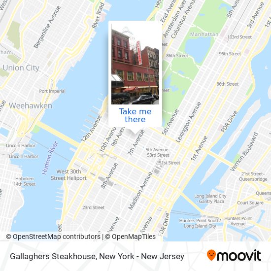 Gallaghers Steakhouse map