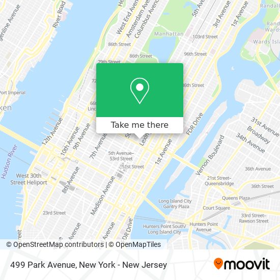 Mapa de 499 Park Avenue