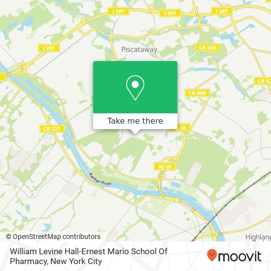 William Levine Hall-Ernest Mario School Of Pharmacy map