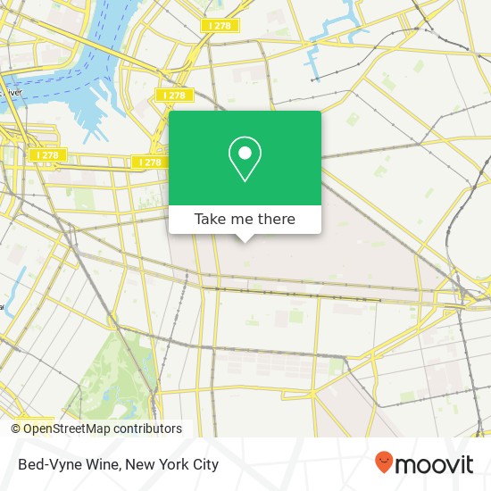 Bed-Vyne Wine map