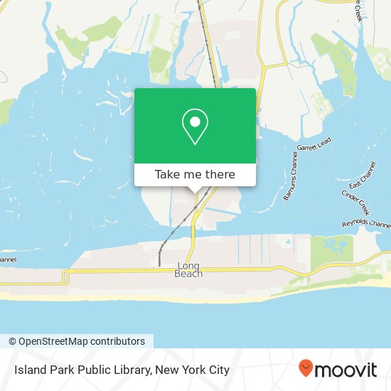 Island Park Public Library map