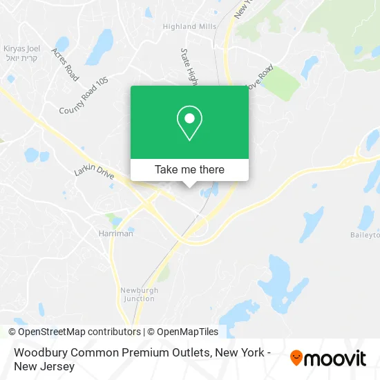 Woodbury Common Premium Outlets map