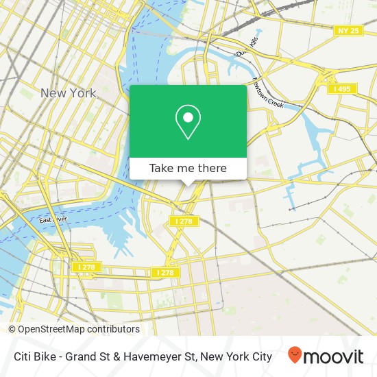 Mapa de Citi Bike - Grand St & Havemeyer St