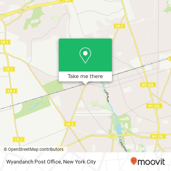 Mapa de Wyandanch Post Office
