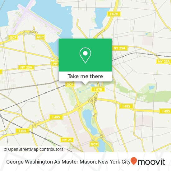 Mapa de George Washington As Master Mason