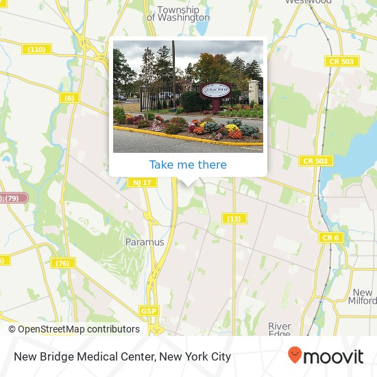 Mapa de New Bridge Medical Center