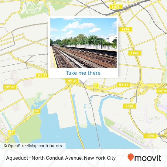 Aqueduct–North Conduit Avenue map