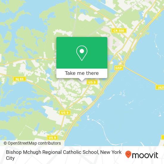 Mapa de Bishop Mchugh Regional Catholic School