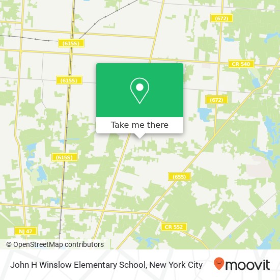 Mapa de John H Winslow Elementary School