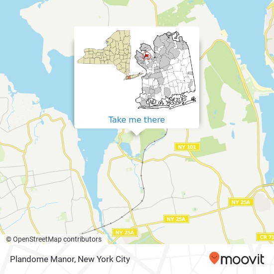 Plandome Manor map