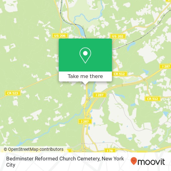 Bedminster Reformed Church Cemetery map