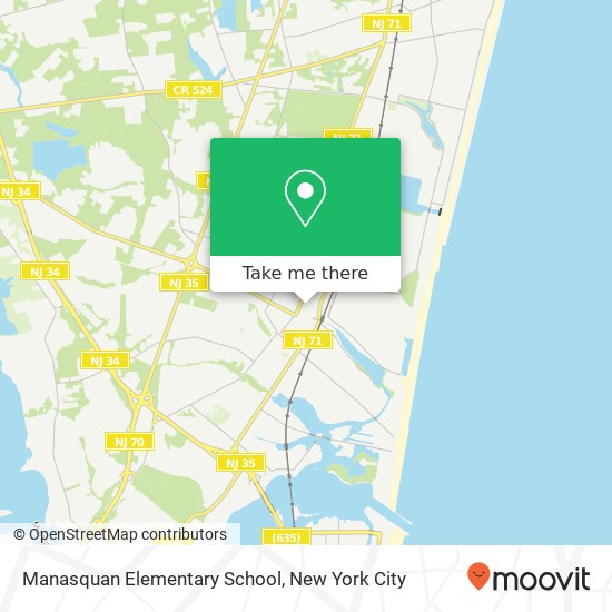 Mapa de Manasquan Elementary School
