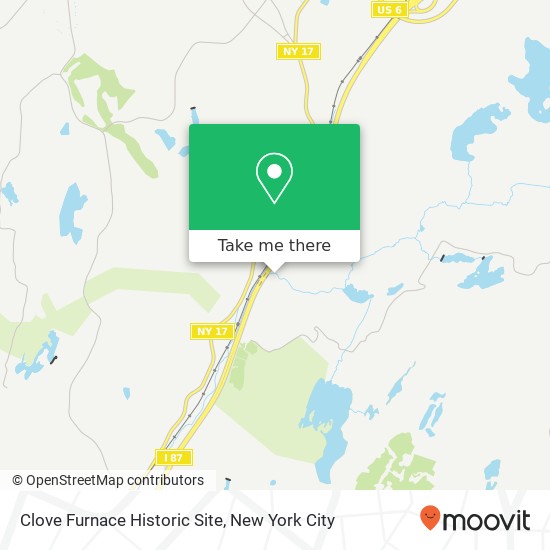 Clove Furnace Historic Site map