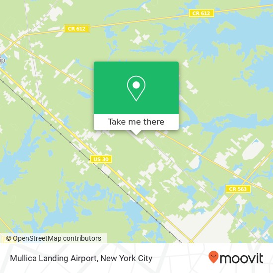 Mapa de Mullica Landing Airport