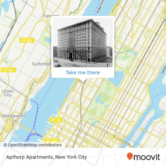 Mapa de Apthorp Apartments