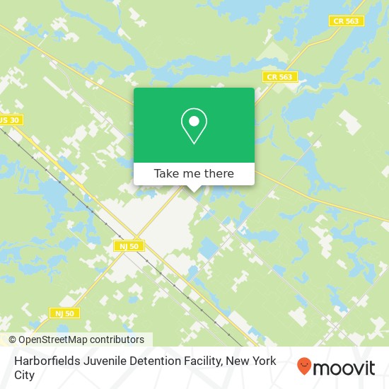 Harborfields Juvenile Detention Facility map