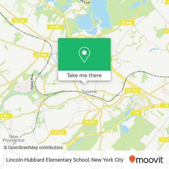 Lincoln-Hubbard Elementary School map