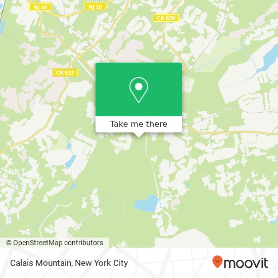 Mapa de Calais Mountain