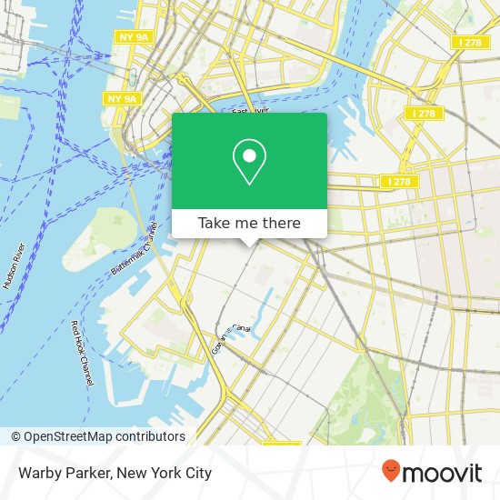 Warby Parker map
