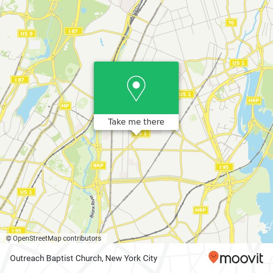 Mapa de Outreach Baptist Church