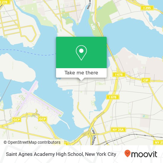Saint Agnes Academy High School map