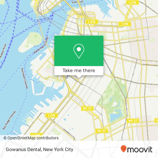 Gowanus Dental map