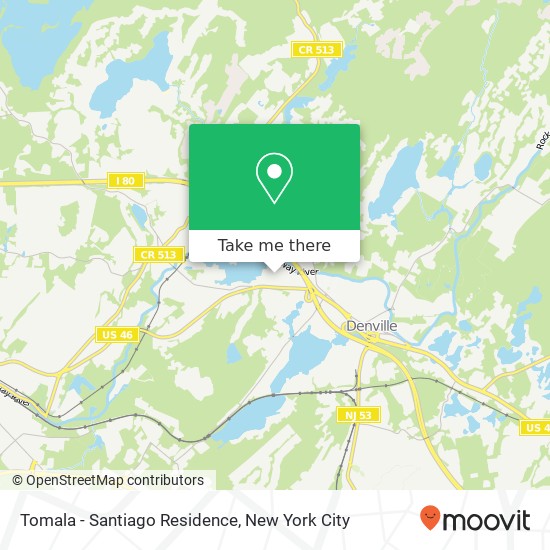 Tomala - Santiago Residence map