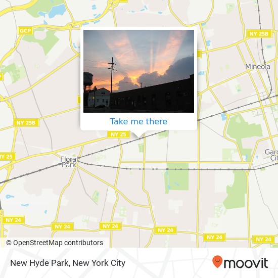 New Hyde Park map