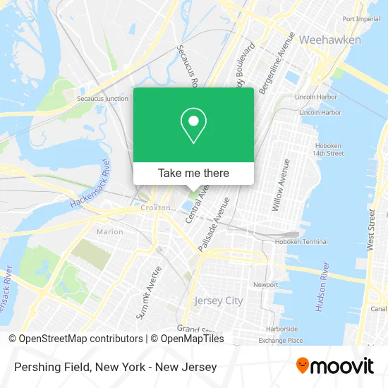 Pershing Field map