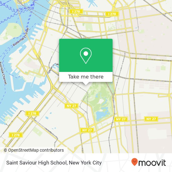 Saint Saviour High School map