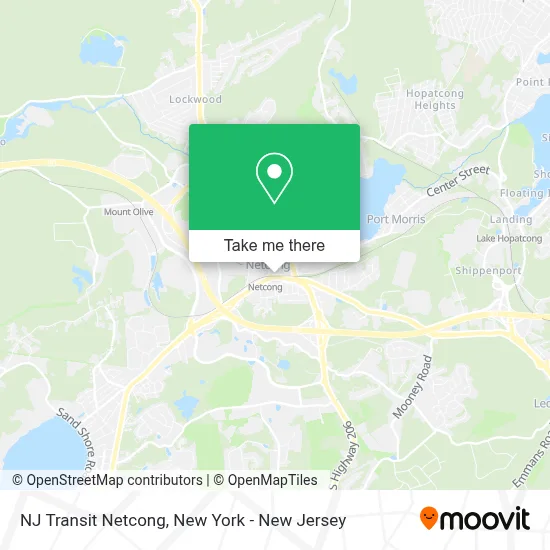 NJ Transit Netcong map