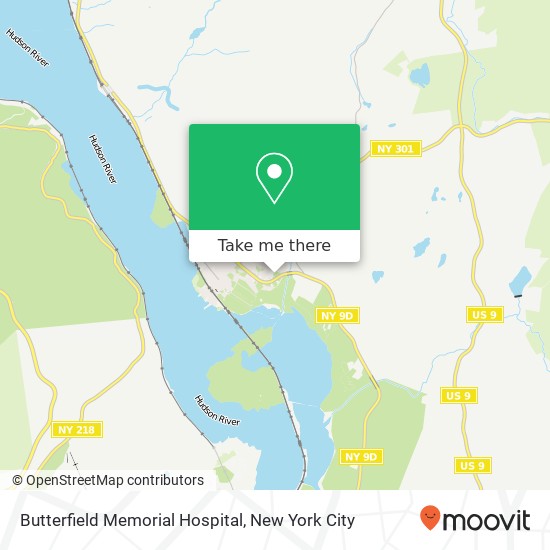Mapa de Butterfield Memorial Hospital