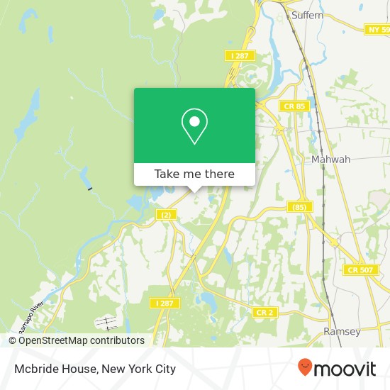 Mapa de Mcbride House