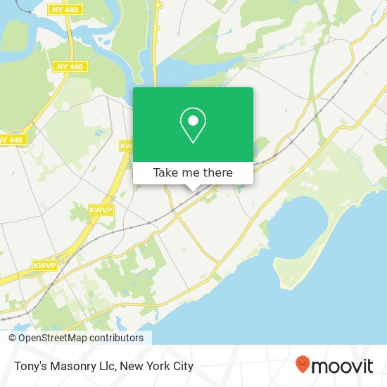 Mapa de Tony's Masonry Llc