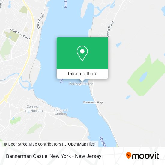 Bannerman Castle map