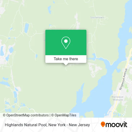 Highlands Natural Pool map