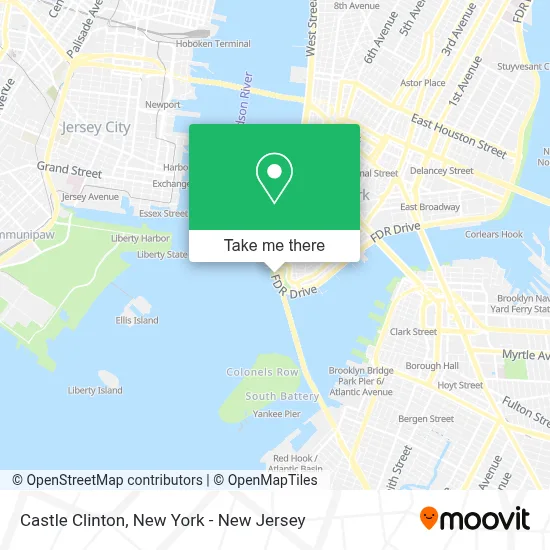Castle Clinton map