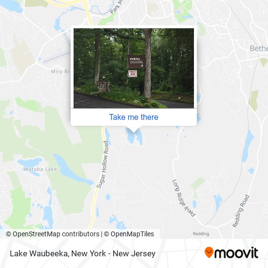 Lake Waubeeka map