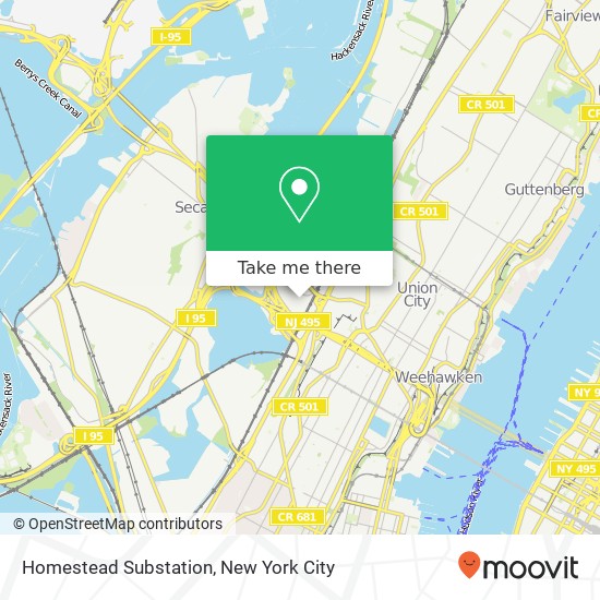 Mapa de Homestead Substation