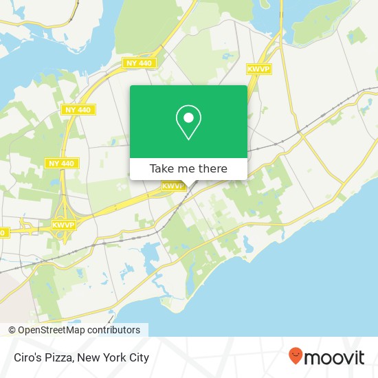 Ciro's Pizza map