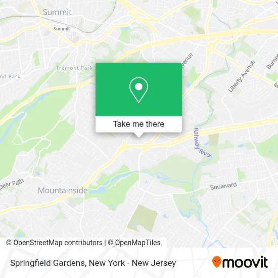 Springfield Gardens map