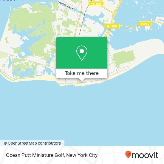 Mapa de Ocean Putt Miniature Golf