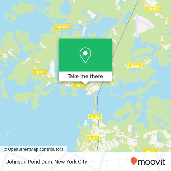 Mapa de Johnson Pond Dam